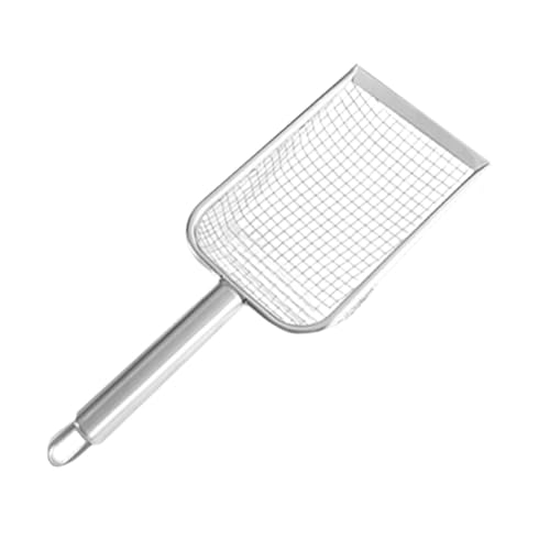 KiBcsLic Katzenstreu Reiniger für Katzentoiletten, Tiefes Spatensieb, Reinigungswerkzeug für Eidechsen, Schnelles Sieben, Aquarium, Silberner Griff Mesh 8 KiBcsLic Katzenstreu Reiniger für Katzentoiletten, Tiefes Spatensieb, Reinigungswerkzeug für Eidechsen, Schnelles Sieben, Aquarium, Silberner Griff Mesh 8 von KiBcsLic