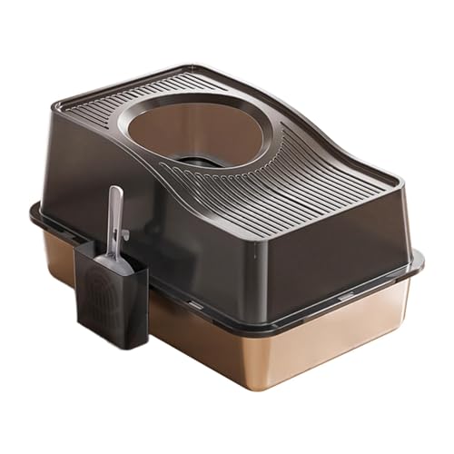 KiBcsLic Katzentoilette, Vollständig Geschlossen, 60 X 39 X 35 cm, Hoher Rand, Vielseitig Einsetzbar, Einstieg von Oben, Katzenbettpfanne, Schwarz KiBcsLic Katzentoilette, Vollständig Geschlossen, 60 X 39 X 35 cm, Hoher Rand, Vielseitig Einsetzbar, Einstieg von Oben, Katzenbettpfanne, Schwarz von KiBcsLic