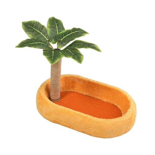 KiBcsLic Kratzbaum Als Kratzbrett Und Katzenbett Zur Krallenpflege Und Als Spielzeug Eine Kombination Aus Kratzfläche Und Liegemulde für Die Tägliche Bewegung, Orange KiBcsLic Kratzbaum Als Kratzbrett Und Katzenbett Zur Krallenpflege Und Als Spielzeug Eine Kombination Aus Kratzfläche Und Liegemulde für Die Tägliche Bewegung, Orange von KiBcsLic