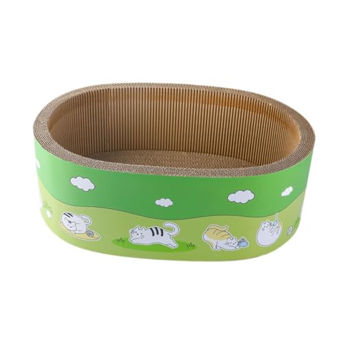KiBcsLic Kratzbrett Als Katzenkratzbrett Und Kratzunterlage EIN Liegeplatz Und Kratzspielzeug Aus Wellpappe Zum Freisetzen von Kratzinstinkten für Alle Katzen, L KiBcsLic Kratzbrett Als Katzenkratzbrett Und Kratzunterlage EIN Liegeplatz Und Kratzspielzeug Aus Wellpappe Zum Freisetzen von Kratzinstinkten für Alle Katzen, L von KiBcsLic
