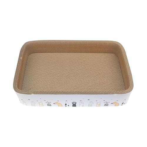 KiBcsLic Kratzbrett für Die Krallenpflege Gemütliches Katzenbett Und Kratzspielzeug Eine Rechteckige Kratzunterlage Als Zum Sofa für Katzen Als Be, 60x40x9cm von KiBcsLic