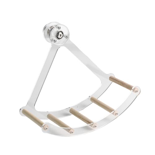 KiBcsLic Laufrad für Kleintiere, Vogelspielzeug, Geschenke, Puzzle Zubehör für Hamster, S Wood Stick KiBcsLic Laufrad für Kleintiere, Vogelspielzeug, Geschenke, Puzzle Zubehör für Hamster, S Wood Stick von KiBcsLic