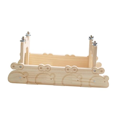 KiBcsLic Meerschweinchenbrücke, Einfach zu Installierendes Holzbrückenzubehör, Hasentunnel für Igel, Hamster, Kleintiere, C von KiBcsLic