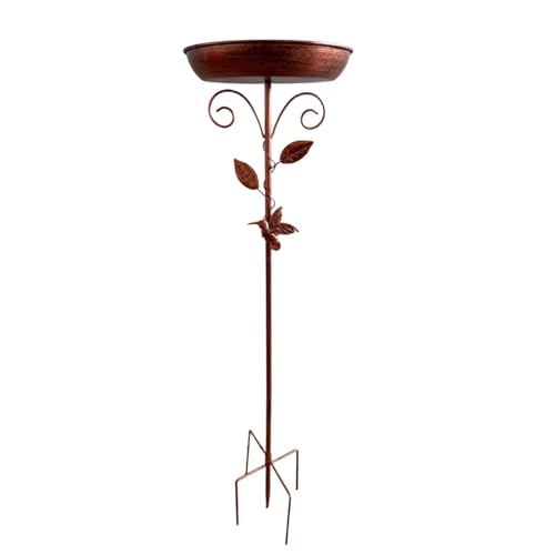 KiBcsLic Metall Vogelbad Dekorative Hof Ornament Vogel Feeder für Außerhalb Rasen Garten von KiBcsLic