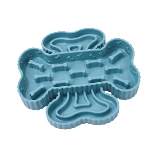KiBcsLic Puzzle Futternapf für Haustiere, Erstickungsschutz, Rutschfestes Design Zur Kontrolle Der Fressgeschwindigkeit für Kleine Und Mittelgroße Hunde, Blau KiBcsLic Puzzle Futternapf für Haustiere, Erstickungsschutz, Rutschfestes Design Zur Kontrolle Der Fressgeschwindigkeit für Kleine Und Mittelgroße Hunde, Blau von KiBcsLic