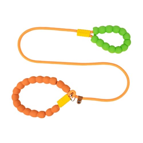 KiBcsLic Robuste Hundeleine aus Nylon mit bequemem Griff für Aktivitäten im Freien, Orange KiBcsLic Robuste Hundeleine aus Nylon mit bequemem Griff für Aktivitäten im Freien, Orange von KiBcsLic