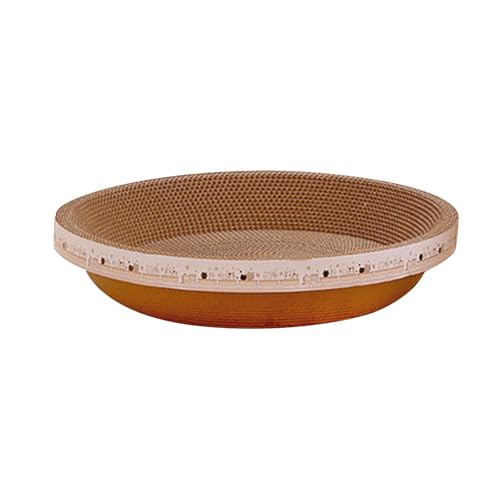 KiBcsLic Rundes Katzenkratzbett Zum Ausruhen Und Spielen mit Gewelltem Material, L KiBcsLic Rundes Katzenkratzbett Zum Ausruhen Und Spielen mit Gewelltem Material, L von KiBcsLic