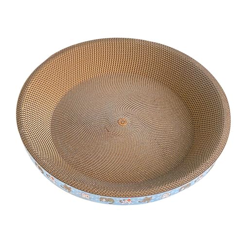 KiBcsLic Rundes Katzenkratzbett Zum Ausruhen Und Spielen mit Gewelltem Material, XL KiBcsLic Rundes Katzenkratzbett Zum Ausruhen Und Spielen mit Gewelltem Material, XL von KiBcsLic
