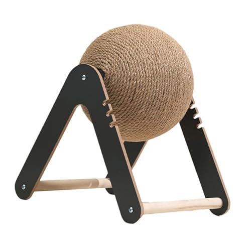 KiBcsLic Rundes Katzenlaufrad mit Kratzball für Wohnzimmer Und Wohnung, Black and L KiBcsLic Rundes Katzenlaufrad mit Kratzball für Wohnzimmer Und Wohnung, Black and L von KiBcsLic
