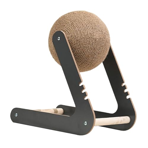 KiBcsLic Rundes Katzenlaufrad mit Kratzball für Wohnzimmer Und Wohnung, Black and M KiBcsLic Rundes Katzenlaufrad mit Kratzball für Wohnzimmer Und Wohnung, Black and M von KiBcsLic