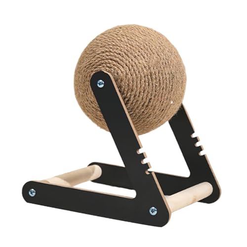 KiBcsLic Rundes Katzenlaufrad mit Kratzball für Wohnzimmer Und Wohnung, Black and S KiBcsLic Rundes Katzenlaufrad mit Kratzball für Wohnzimmer Und Wohnung, Black and S von KiBcsLic