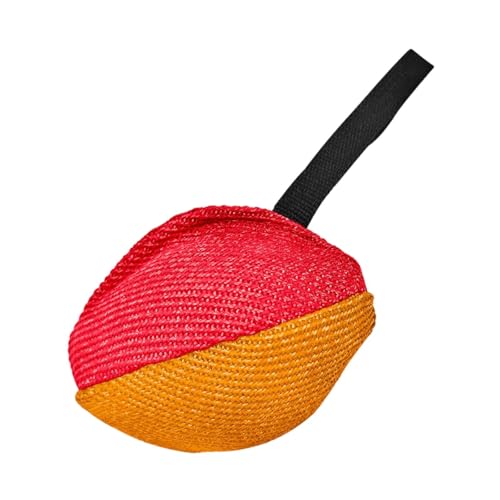 KiBcsLic Tragbares Ziehspielzeug für Hunde mit Griff für Bewegung Und Spiel, Rot Orange von KiBcsLic