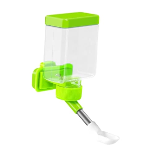 KiBcsLic Vogel Wasser Dispenser Keine Unordnung Vogel Feeder Käfig Montiert für Haustier Papagei Kleine Vögel Finch, Grün von KiBcsLic