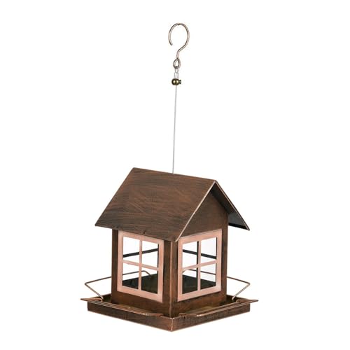 KiBcsLic Vogelhäuschen für Den Außenbereich, Form Eines Vogelhäuschens, Gartendekoration für Bauernhaus, Terrasse, Hof von KiBcsLic