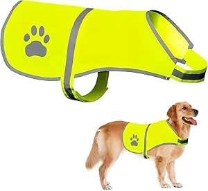 Reflektierende Sicherheitsweste für Hunde, Dog Safety Reflective Lightweight Vest, Wasserabweisend Hund Reflektierende Weste Hohe für Outdoor-Aktivitäten und Spaziergänge bei Dämmerung (Größe M) Reflektierende Sicherheitsweste für Hunde, Dog Safety Reflective Lightweight Vest, Wasserabweisend Hund Reflektierende Weste Hohe für Outdoor-Aktivitäten und Spaziergänge bei Dämmerung (Größe M) von KiBlithemor
