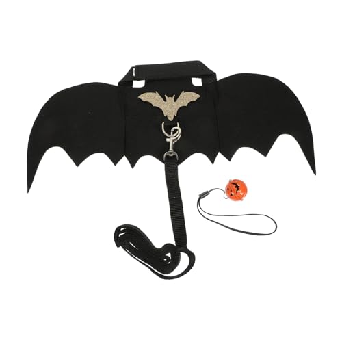 Kichvoe 1 Satz Halloween Hasenoutfit mit Tragbaren Fledermausflügeln und Leine für Kaninchen und Chinchillas für Halloween Feiern und Kostüm Events Kichvoe 1 Satz Halloween Hasenoutfit mit Tragbaren Fledermausflügeln und Leine für Kaninchen und Chinchillas für Halloween Feiern und Kostüm Events von Kichvoe