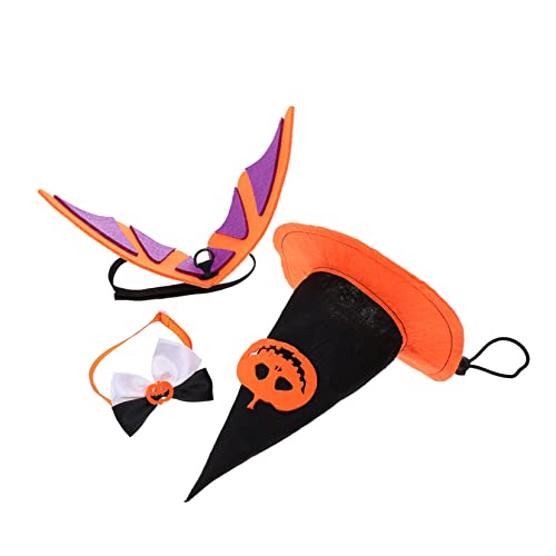 Kichvoe 1 Satz Halloween Hundehalsband mit Verstellbaren Fledermausflügeln und Kürbishut Dekorative Haustierverkleidung für Hunde und Katzen für Halloween Partys und Fotoshootings Kichvoe 1 Satz Halloween Hundehalsband mit Verstellbaren Fledermausflügeln und Kürbishut Dekorative Haustierverkleidung für Hunde und Katzen für Halloween Partys und Fotoshootings von Kichvoe