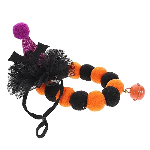 Kichvoe 1 Satz Halloween Katzenhalsband mit Hut und Glocke Teiliges Kostüm für Haustiere Geeignet für Kleine Katzen Niedliche Dekorative Halloween Outfits für Feiern und Partys Kichvoe 1 Satz Halloween Katzenhalsband mit Hut und Glocke Teiliges Kostüm für Haustiere Geeignet für Kleine Katzen Niedliche Dekorative Halloween Outfits für Feiern und Partys von Kichvoe