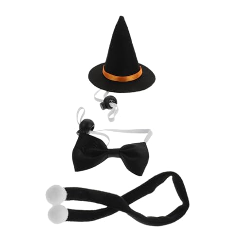 Kichvoe 1 Satz Verstellbarer Hexenhut Schwarzes Halstuch Schwarze Schleife für Hamster und Meerschweinchen für Halloween Feiern und Festtagsdekoration Kichvoe 1 Satz Verstellbarer Hexenhut Schwarzes Halstuch Schwarze Schleife für Hamster und Meerschweinchen für Halloween Feiern und Festtagsdekoration von Kichvoe