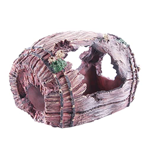 Kichvoe 1 Stück Aquarium Dekoration Resin Skulls Hiding Ornament für Fischbecken Design für Natürliche Umgebung für Aquarienlandschaft und Fischverstecke von Kichvoe