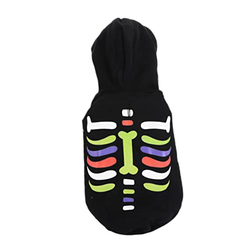 Kichvoe 1 Stück Hochwertiger Baumwoll Hoodie für Hunde mit Halloween Knochen Design Lustiges Kostüm für Kleine bis Mittelgroße Haustiere für Halloween Feiern und Fotoshootings Kichvoe 1 Stück Hochwertiger Baumwoll Hoodie für Hunde mit Halloween Knochen Design Lustiges Kostüm für Kleine bis Mittelgroße Haustiere für Halloween Feiern und Fotoshootings von Kichvoe