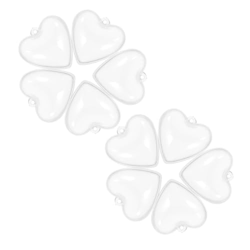 Kichvoe 10 Stück Teiliges Schwimmende Aquarium Deko Kugeln Transparent Herzform Stabile Balance Einfache Anbringung Vielseitig für Fischbecken Aquarien und Wohnraumgestaltung von Kichvoe