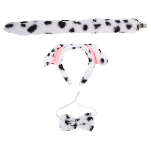 Kichvoe 1Satz Tierkostüm für Teiliges Zubehör mit Hundekopfband und Fliege für Kostümpartys Halloween und Fasching aus Weichem Langlebigem Material Kichvoe 1Satz Tierkostüm für Teiliges Zubehör mit Hundekopfband und Fliege für Kostümpartys Halloween und Fasching aus Weichem Langlebigem Material von Kichvoe