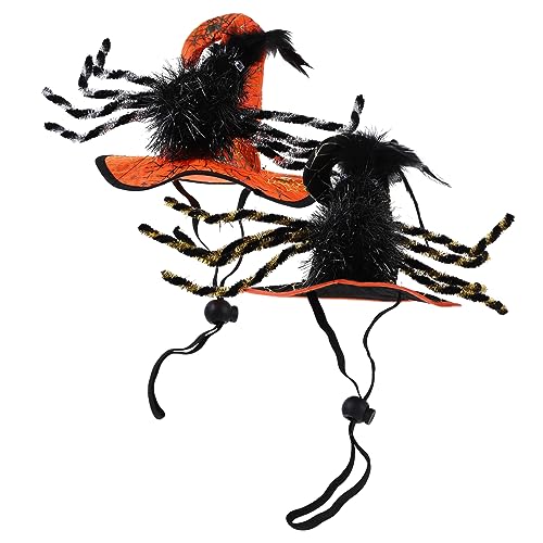 Kichvoe 2 Stück Katzen Halloween Hut Verstellbare Tierkopfbedeckung Leicht Langlebig für Haustiere Halloween Dekoration und Kostümzubehör Schwarz Orange Kichvoe 2 Stück Katzen Halloween Hut Verstellbare Tierkopfbedeckung Leicht Langlebig für Haustiere Halloween Dekoration und Kostümzubehör Schwarz Orange von Kichvoe