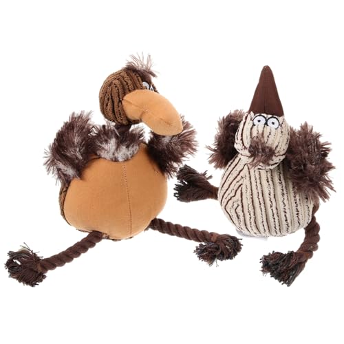 Kichvoe 2 Stück Plüsch Hund Kauspielzeuge mit Quietscher und Sicheres für Drinnen und Draußen zur Zahnpflege Beschäftigung von Hunden Kichvoe 2 Stück Plüsch Hund Kauspielzeuge mit Quietscher und Sicheres für Drinnen und Draußen zur Zahnpflege Beschäftigung von Hunden von Kichvoe