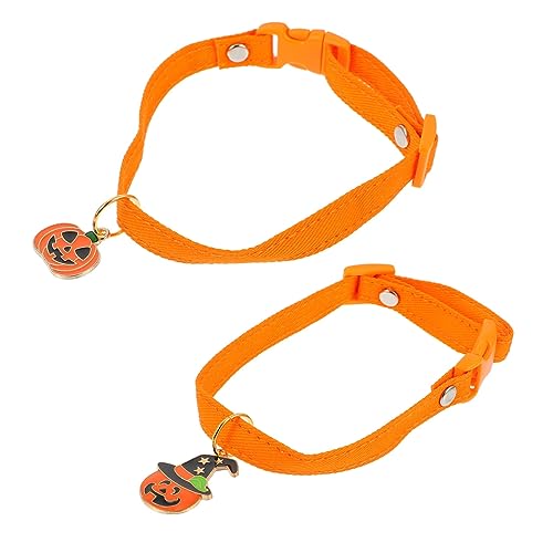 Kichvoe 2 Stück Verstellbares Katzen und Hundehalsband mit Kürbis und Hut für Halloween Cosplay Lustiges Haustierhalsband für Partys und Feiertage Geeignet für Haustiere Kichvoe 2 Stück Verstellbares Katzen und Hundehalsband mit Kürbis und Hut für Halloween Cosplay Lustiges Haustierhalsband für Partys und Feiertage Geeignet für Haustiere von Kichvoe