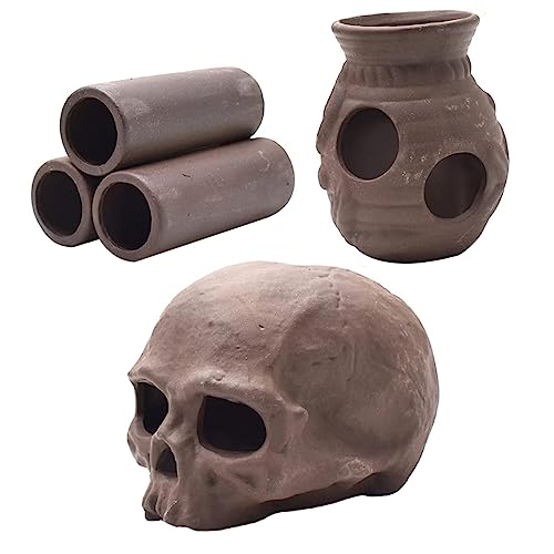 Kichvoe 3 Stück Aquarium Dekorationsset Teiliges Tontopf für Fische und Garnelen Natürliche Ablaichhöhlen für Aquarien und Gartenlandschaften Kichvoe 3 Stück Aquarium Dekorationsset Teiliges Tontopf für Fische und Garnelen Natürliche Ablaichhöhlen für Aquarien und Gartenlandschaften von Kichvoe