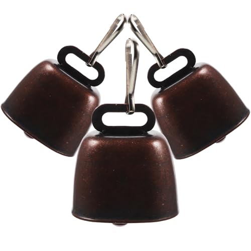 Kichvoe 3 Stück Kuh Schaf Grasende Kupferglocken Bauernhof Laute Bronzeglocke Tierglocken – Diebstahlglocke Mit Aufhänger Kichvoe 3 Stück Kuh Schaf Grasende Kupferglocken Bauernhof Laute Bronzeglocke Tierglocken – Diebstahlglocke Mit Aufhänger von Kichvoe