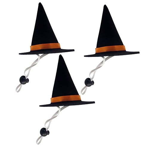 Kichvoe 3 Stück Teiliges Halloween Kostüm für Haustiere Verstellbarer Schwarzer Hexenhut mit Innendurchmesser Dekorative Kopfbedeckung für Hunde und Katzen für Halloween Partys und Kichvoe 3 Stück Teiliges Halloween Kostüm für Haustiere Verstellbarer Schwarzer Hexenhut mit Innendurchmesser Dekorative Kopfbedeckung für Hunde und Katzen für Halloween Partys und von Kichvoe