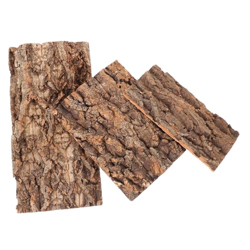 Kichvoe 3 Stück Teiliges Terrarium Korkrinden Natürliches Aquarium Reptilien Hintergrund Wanddeko Lebensecht für Schildkröten Gecko Terrarien und Aquarien Geeignet von Kichvoe