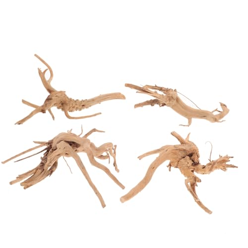 Kichvoe 4 Stück Teiliges Aquarium Holzdekor Natürliche Wurzelholz Ornamente Sichere Deko für Fischbecken Landschaftsbau Geeignet für Aquarium Garten Wohnzimmer Kichvoe 4 Stück Teiliges Aquarium Holzdekor Natürliche Wurzelholz Ornamente Sichere Deko für Fischbecken Landschaftsbau Geeignet für Aquarium Garten Wohnzimmer von Kichvoe