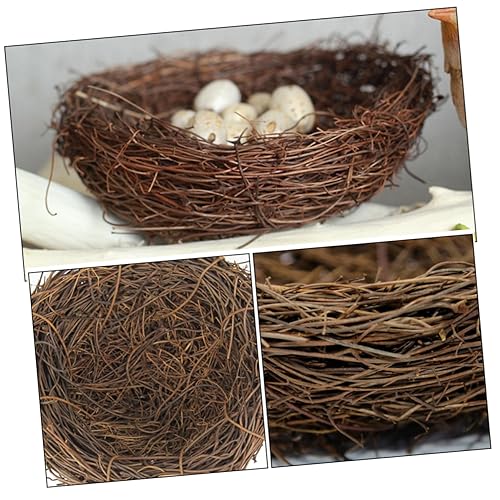Kichvoe 6 Stück Teiliges Dekorative Vogel Nester aus Rattan Naturgetreue Garten und Wohnraumdeko Handgefertigte Vogelnest Dekorationen Simulation Vogelhaus Ornamente Kichvoe 6 Stück Teiliges Dekorative Vogel Nester aus Rattan Naturgetreue Garten und Wohnraumdeko Handgefertigte Vogelnest Dekorationen Simulation Vogelhaus Ornamente von Kichvoe