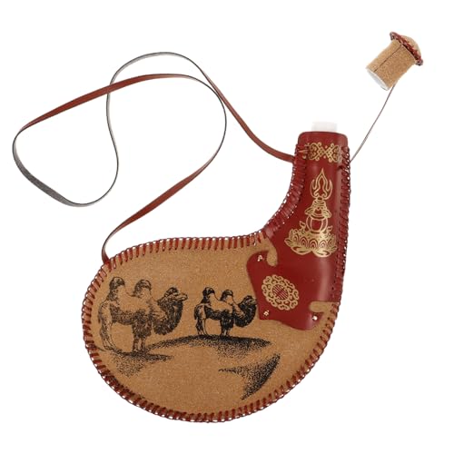 Kichvoe Antike Ledertasche Wasserbeutel mit Trageriemen Tragbarer Wein und Wasserhalter für Outdoor Aktivitäten Wie Camping Wandern Angeln Kompakt und Leicht Desert Style Kichvoe Antike Ledertasche Wasserbeutel mit Trageriemen Tragbarer Wein und Wasserhalter für Outdoor Aktivitäten Wie Camping Wandern Angeln Kompakt und Leicht Desert Style von Kichvoe