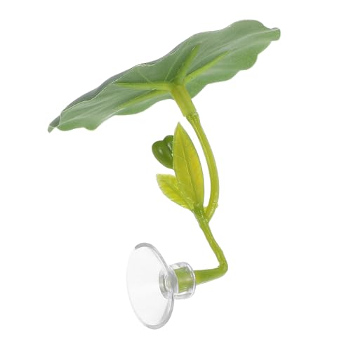 Kichvoe Betta Fish Leaf Hängematte Realistisch Künstliche Lotusblatt Dekoration Weiche Fischbett und Versteck Multifunktionale Aquarium Deko für Betta Fisch und Garnelen Sicher und von Kichvoe