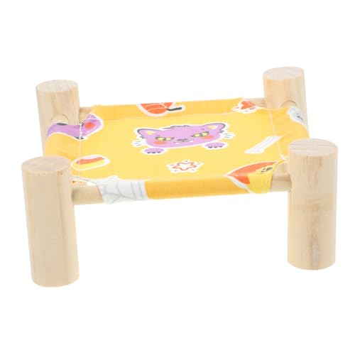 Kichvoe Eleviertes Hamsterbett für Meerschweinchen Komfortable Rückzugsmöglichkeit für Kleintiere für Innenräume mit Stilvollem Cartoon Design und Natürlichem Material Kichvoe Eleviertes Hamsterbett für Meerschweinchen Komfortable Rückzugsmöglichkeit für Kleintiere für Innenräume mit Stilvollem Cartoon Design und Natürlichem Material von Kichvoe