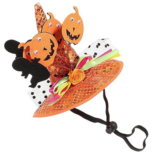 Kichvoe Halloween Haustierhut Dekorationsset für Katzen und Hunde Cosplay Accessoire für Halloween Kostüme Orangefarbener Kürbis und Gecko Hut für Stilvolle Haustiere Kichvoe Halloween Haustierhut Dekorationsset für Katzen und Hunde Cosplay Accessoire für Halloween Kostüme Orangefarbener Kürbis und Gecko Hut für Stilvolle Haustiere von Kichvoe
