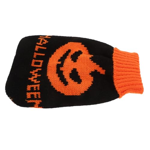 Kichvoe Halloween Hundepullover Warmer Pullover für Kleine Hunde Bequemer und Stilvoller Sweater Kostüm für Halloween Niedliches Design und Einfach Anzuziehen Kichvoe Halloween Hundepullover Warmer Pullover für Kleine Hunde Bequemer und Stilvoller Sweater Kostüm für Halloween Niedliches Design und Einfach Anzuziehen von Kichvoe