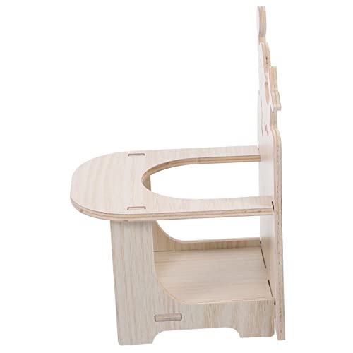 Kichvoe Handgefertigter Hamsterstuhl mit Tablett Holz Hochstuhl für Hamster und Kleintiere Langlebig und Sicher Zubehör für Hamster und Chinchillas Kichvoe Handgefertigter Hamsterstuhl mit Tablett Holz Hochstuhl für Hamster und Kleintiere Langlebig und Sicher Zubehör für Hamster und Chinchillas von Kichvoe