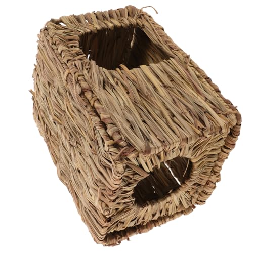 Kichvoe Handgewebtes Kaninchenhaus aus Stroh Multifunktionales Nest zum Verstecken und Ausruhen Wärmend im Winter Kühlend im Sommer Geeignet für Kaninchen Hamster und Kleine Kleintiere Kichvoe Handgewebtes Kaninchenhaus aus Stroh Multifunktionales Nest zum Verstecken und Ausruhen Wärmend im Winter Kühlend im Sommer Geeignet für Kaninchen Hamster und Kleine Kleintiere von Kichvoe