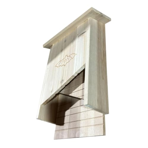 Kichvoe Holz Fledermaushaus für Außenbereich Wetterbeständiger Unterschlupf für Fledermäuse Langlebige und Kreative Holzstruktur für und Kichvoe Holz Fledermaushaus für Außenbereich Wetterbeständiger Unterschlupf für Fledermäuse Langlebige und Kreative Holzstruktur für und von Kichvoe