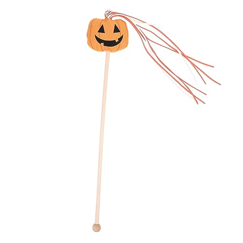 Kichvoe Interaktiver Katzenangel Halloween Stick Multifunktionales Katzenspielzeug mit Kürbis Design für Endlosen Spaß und Beschäftigung Ihrer Katze Kichvoe Interaktiver Katzenangel Halloween Stick Multifunktionales Katzenspielzeug mit Kürbis Design für Endlosen Spaß und Beschäftigung Ihrer Katze von Kichvoe