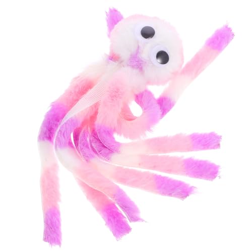 Kichvoe Interaktives Katzenspielzeug mit Katzenminze Octopus Form Robust und Beißfest für Drinnen Kätzchen Kauspielzeug zur Beschäftigung Aktivität von Kichvoe