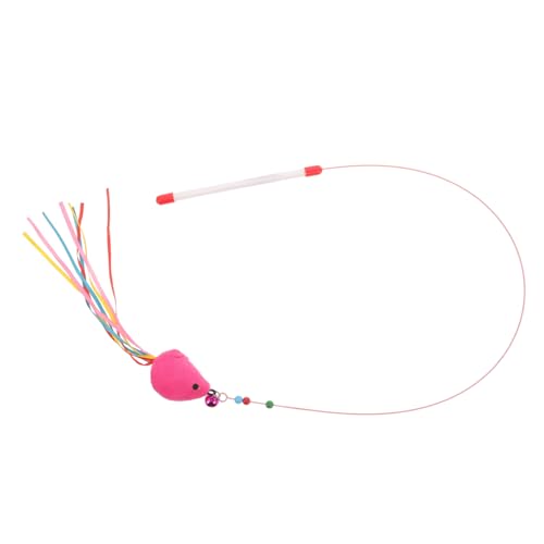 Kichvoe Interaktives Katzenspielzeug mit Stahlmaus und Farbiger Bandangel Robustes Kätzchenspielzeug aus Pc für Selbstständiges und Natürliche Instinkte Pinke Katzenangel Kichvoe Interaktives Katzenspielzeug mit Stahlmaus und Farbiger Bandangel Robustes Kätzchenspielzeug aus Pc für Selbstständiges und Natürliche Instinkte Pinke Katzenangel von Kichvoe