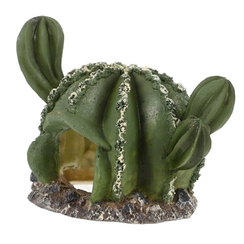 Kichvoe Kaktusförmiger Reptilienunterschlupf aus Kunstharz Versteckhöhle für Eidechsen Dekoration und Ruheplatz für Schildkröten Frösche und Andere Haustiere Kichvoe Kaktusförmiger Reptilienunterschlupf aus Kunstharz Versteckhöhle für Eidechsen Dekoration und Ruheplatz für Schildkröten Frösche und Andere Haustiere von Kichvoe