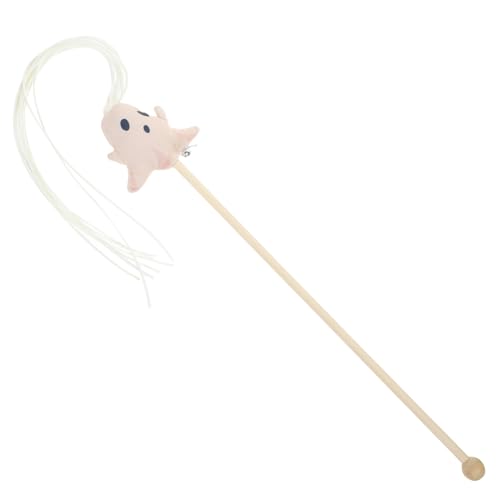 Kichvoe Katzenangel für Halloween Interaktiver Katzen Teaser aus Weichem Plüsch Lustiges Katzenspielzeug für Gesunde Bewegung und Bindung für Wohnungskatzen Weißer Geist Design Kichvoe Katzenangel für Halloween Interaktiver Katzen Teaser aus Weichem Plüsch Lustiges Katzenspielzeug für Gesunde Bewegung und Bindung für Wohnungskatzen Weißer Geist Design von Kichvoe