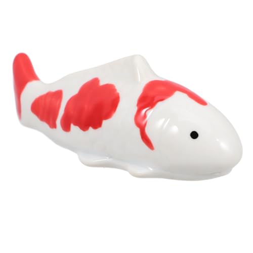 Kichvoe Keramik Fischfigur Schwimmend Aquarium Dekoration Farbecht Langlebig Schwimmende Fischskulptur für Glasbecken Stilvolle Deko für Aquarium Tisch und Gartenteich Lebendige von Kichvoe